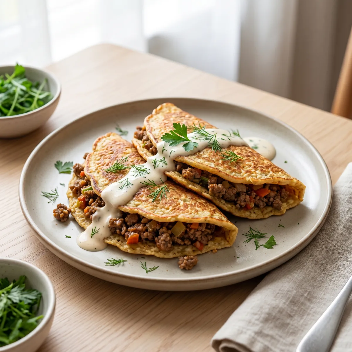 Bowl de carne grelhada fatiada com legumes, abacate e arroz